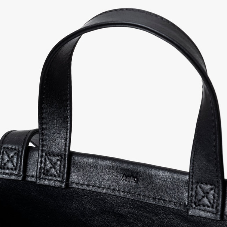 Aeta / LE45 DOUBLE HANDLE TOTE : S (Black)